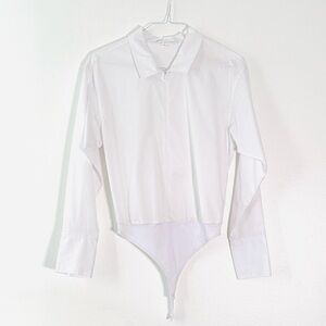Good American Women’s Oversized Shirt Bodysuit